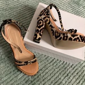GIVENCHY pony hair block heel